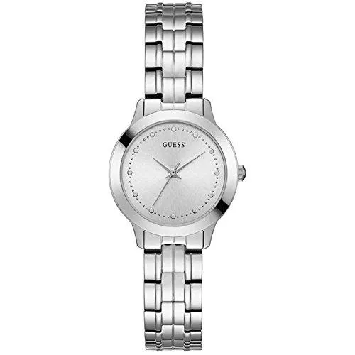 GUESS Uhren Guess Damen Analog Quarz Uhr mit Edelstahl Armband W0989L1
