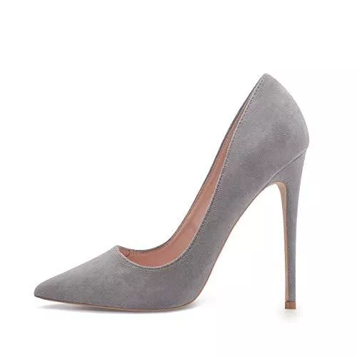 GENSHUO High Heels GENSHUO Damenmode Krokodil Korn Muster Spitzschuh High Heel Pumps Sexy Slip On Stiletto Party Schuhe