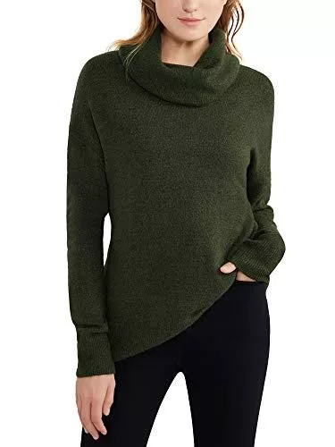 Woolen Bloom Pullover & Strickmode Woolen Bloom Rollkragenpullover Damen Langarm Pullover Lässiger Strickpullover Stretch Pullover Elegant Strickpulli Pulli Sweater für Herbst Winter