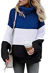 SMENG Pullover & Strickmode SMENG Chunky Rollkragenpullover Damen Langarm Strickpullover Pullover Tops