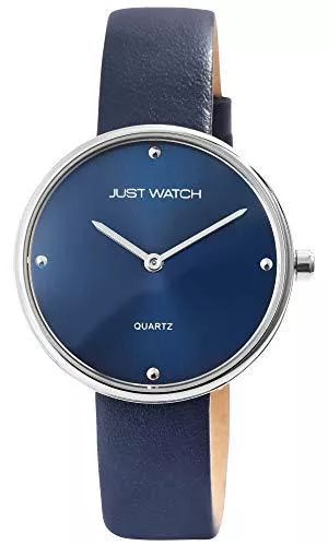 Just Watch Uhren Just Watch Damen-Uhr Echt Lederarmband Dornschließe JW265 Analog Quarz JW10130