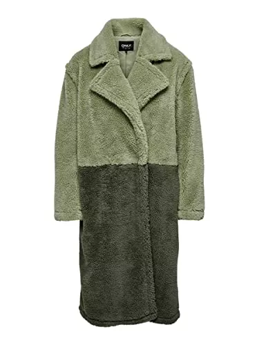 ONLY Mäntel ONLY Female Mantel Teddy Colorblock