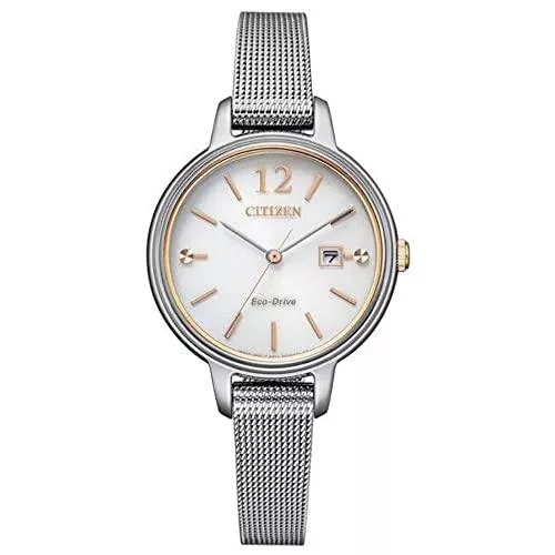 Citizen Uhren Citizen Damen Eco-Drive Armbanduhr aus Edelstahl Elegance - EW2449-83A