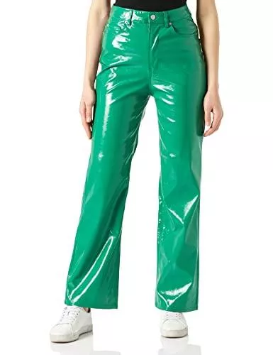 JACK & JONES Hosen JJXX Damen Jjxx Jxkenya Hw Straight Faux Leat Noos Pants