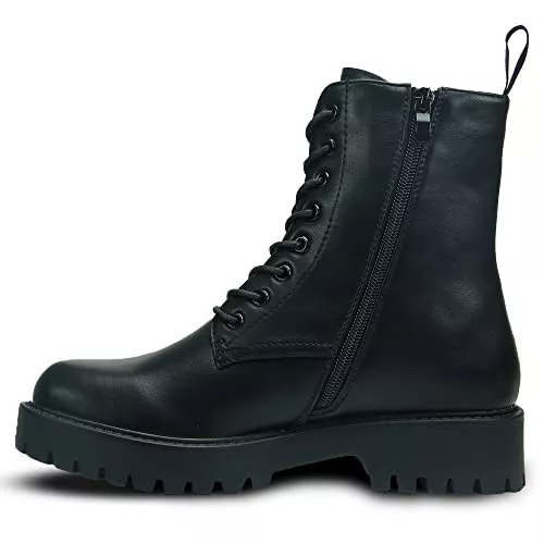 Cultz Stiefel Cultz Essential 8 Eyelet Stiefeletten mit Reißverschluss Combat Boots Damen Stiefel