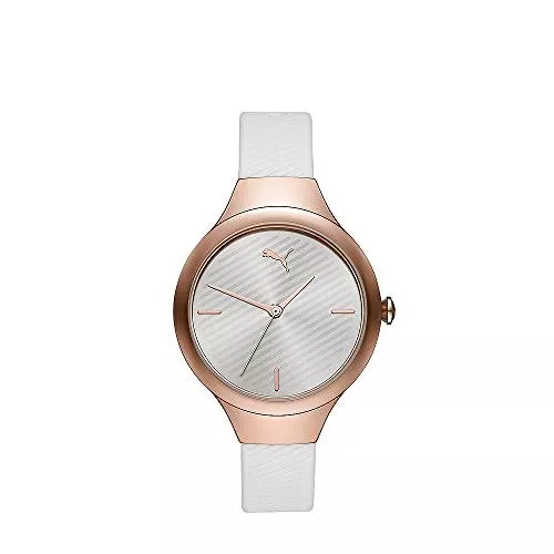 PUMA Uhren PUMA Damen Contour Dreizeigeruhr, 36 mm Gehäusegröße, mit Polyurethanarmband