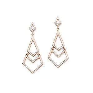 s.Oliver Schmuck s. Oliver Damen-Ohrhänger 925 Silber Zirkonia weiß Rundschliff - 540