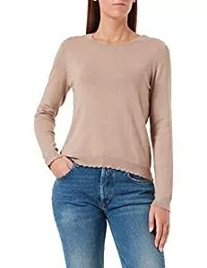 VERO MODA Pullover & Strickmode VERO MODA Damen Vmglory Ls V-Back Lace Blouse Ga Boo Pullover