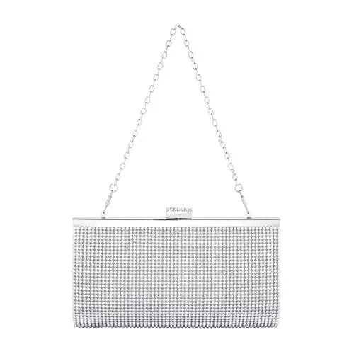 CHIC DIARY Taschen & Rucksäcke CHIC DIARY Glänzende Unterarmtasche Strass Tasche Kleine Abendtasche Kettentasche Umhängetasche Henkeltasche Party Clutch