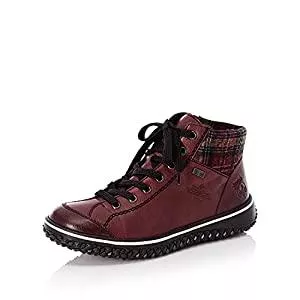 Rieker Stiefel Rieker Damen Bequemschuhe Z4243, Frauen Schnürhalbschuhe,wasserdicht,riekerTEX,Ladies,Schnuerschuhe,Schnuerer,straßenschuhe,rot (36),38 EU / 5 UK