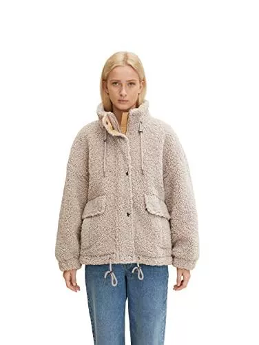TOM TAILOR Denim Jacken TOM TAILOR Denim Damen Teddy Jacke mit Stehkragen