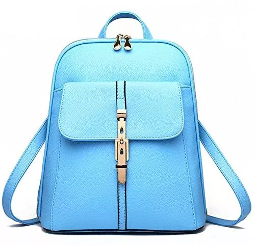 Flada Taschen & Rucksäcke Flada , Damen Rucksackhandtasche gold hellblau M