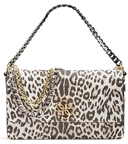 GUESS Taschen & Rucksäcke Guess Luna Large Convertible Xbody Flap Leopard