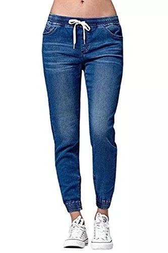 Ybenlover Jeans Ybenlover Damen High Waist Jeans Straight Slim Denim Stretch Lang Jeanshosen Mit Gummizug