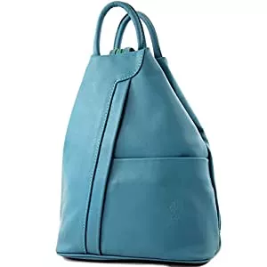 modamoda de Taschen & Rucksäcke modamoda de - T180 - ital Damen Rucksack Tasche Nappaleder