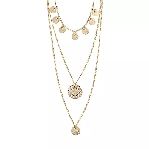 PILGRIM Schmuck PILGRIM ARDEN 3-in-1 Kristallhalskette vergoldet : Rosévergoldet oder Versilbert mit Kristall