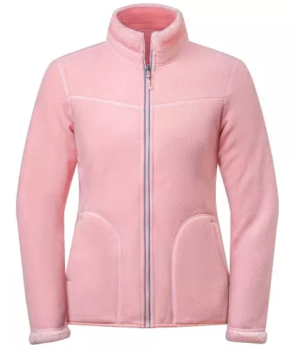 SwissWell Jacken SwissWell Damenjacke mit Reißverschluss für Damen Doppelseitiger Rocker-Mantel warm Gefüttert(1719Korallenrosa,S)