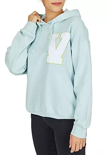 Vestino Kapuzenpullover Vestino Damen Hoodie Kapuzenpulli Applikation Bio-Baumwolle Nachhaltig