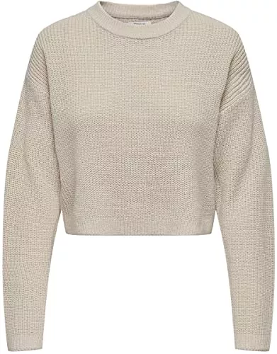 ONLY Pullover & Strickmode ONLY Damen Onlmalavi L/S Cropped Pullover KNT Strickpullover