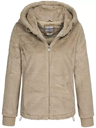 Eight2Nine Jacken Eight2Nine Damen Kunstfell-Jacke LETN-058 Teddyfell-Jacke mit Kapuze