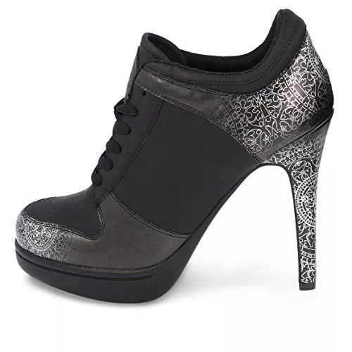 MISSY ROCKZ High Heels MISSY ROCKZ Black Mandala 2.0 Black/Silver