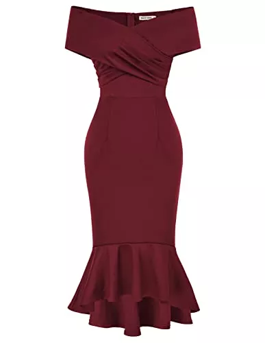 GRACE KARIN Cocktail GRACE KARIN Damen Elegant Bleistiftkleider Vintage Businesskleider Cocktail Bodyconkleider