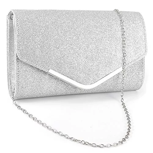 SurePromise One Stop Solution for Sourcing High Heels Surepromise Frau Abendtasche Glitter Umschlag Dame Umhängetasche Handtasche Kette Tasche für Hochzeit Freizeit Party