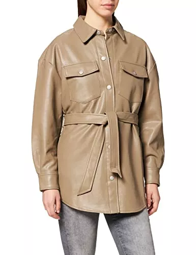 JACK & JONES Jacken JACK & JONES Damen Jjxx Jxluna Faux Leather Overshirt Noos Jacke