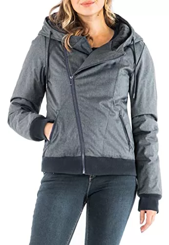 Sublevel Jacken Sublevel Damen Winter-Jacke mit Kapuze warm gefüttert