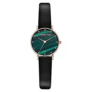 VICTORIA HYDE Uhren VICTORIA HYDE Rechteck Damenuhr Grün Dial Analog Quarz Armbanduhr mit Edelstahlarmband