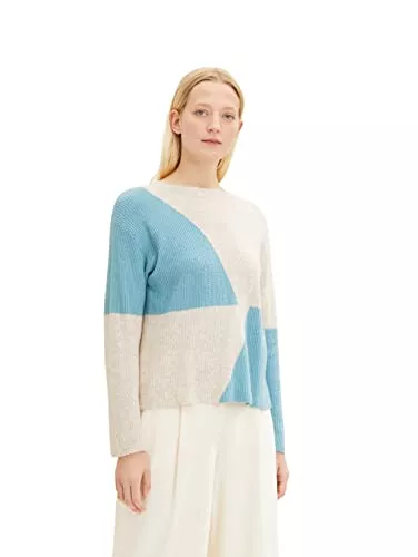 TOM TAILOR Pullover & Strickmode TOM TAILOR Damen 1034464 Strickpullover mit Colour Blocking