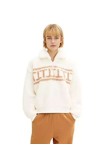 TOM TAILOR Denim Pullover & Strickmode TOM TAILOR Denim Damen Tedddy Troyer Pullover