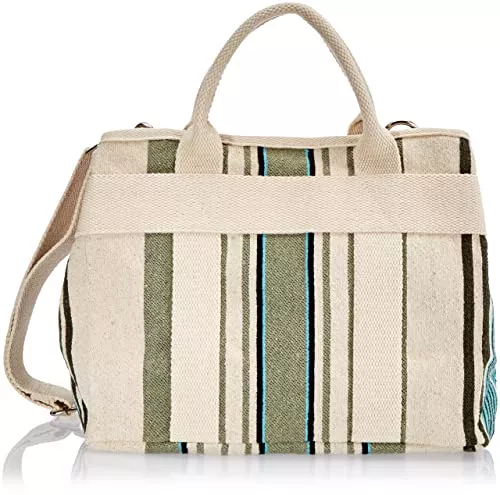 ESPRIT Taschen & Rucksäcke ESPRIT Schultertasche mit Streifenmuster, 100% Baumwolle