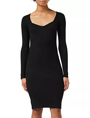 VERO MODA Freizeit VERO MODA Damen Vmwillow Ls Sweetheart Dress Ga Noos Kleid