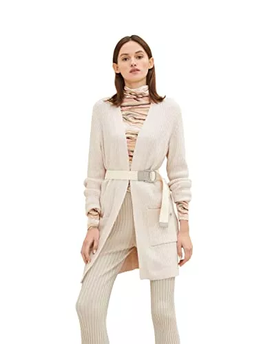 TOM TAILOR Denim Strickjacken TOM TAILOR Denim Damen Cardigan Longstyle mit Taschen