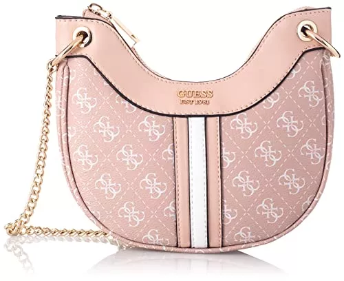 Guess Taschen & Rucksäcke GUESS KASINTA MINI HOBO, beige(bsubiscuitlogomulti), Gr. N