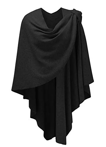PULI Strickjacken PULI Damen Poncho Schal Cashmere Feeling Strick Cape Cardigan Für Frauen Geschenk Für Mutter