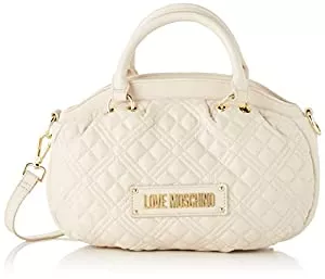 Love Moschino Taschen & Rucksäcke Love Moschino Damen Borsa Quilted Pu Avorio Umhngetasche, Elfenbein