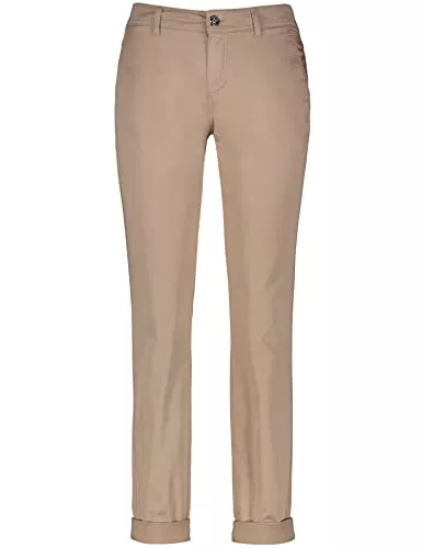 Taifun Hosen Taifun Damen Chino TS aus Baumwoll-Stretch Hose Freizeit verkürzt Chino unifarben 7/8 Länge