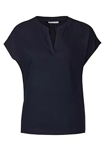 Street One Kurzarmblusen Street One Damen Blusenshirt in Unifarbe