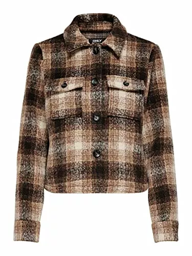 ONLY Jacken ONLY Damen Onllou Short Check Jacket OTW Noos Jacke