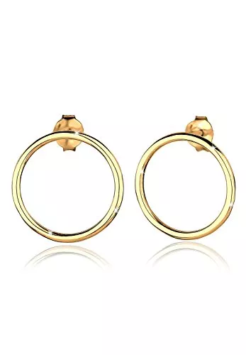 Elli Schmuck Elli Ohrringe Basic Kreis Geo Trend 925 Sterling Silber