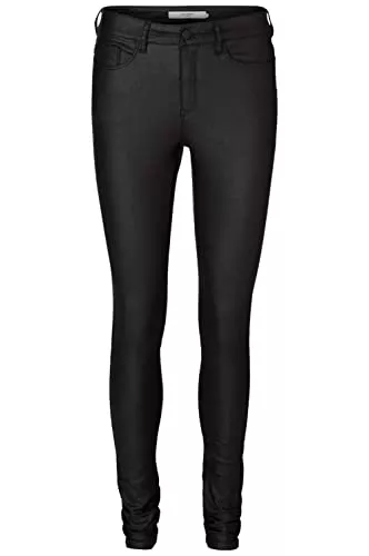 VERO MODA Jeans VERO MODA Damen Jeans Stretchhose Seven Smooth Lederoptik Slim