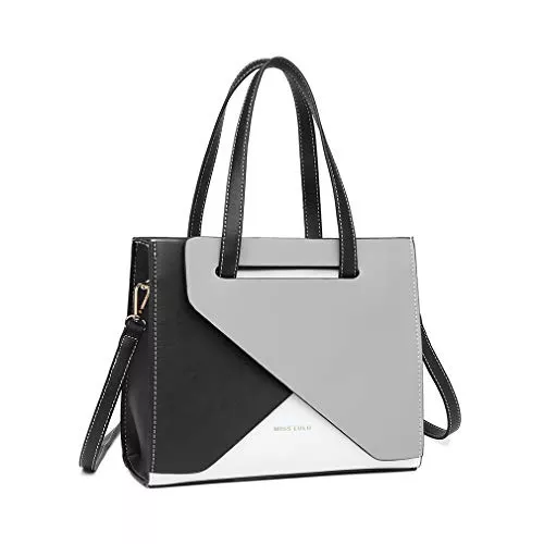 Miss Lulu Taschen & Rucksäcke Miss Lulu Schultertaschen für Damen Tasche Damen Handtasche für Frauen Mode Umhängetasche Prägnante Farbstiche Schultertasche