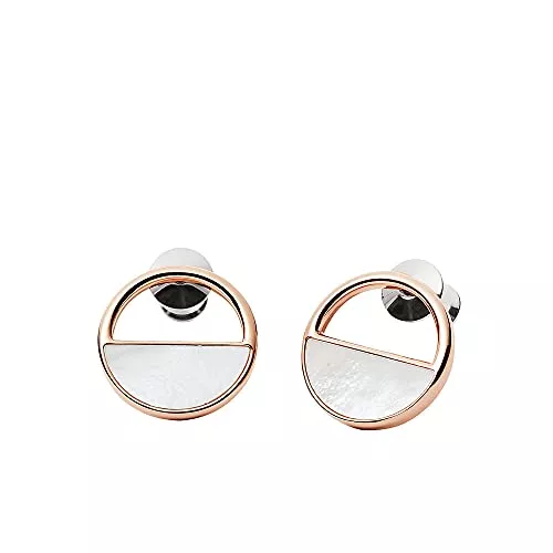 Skagen Schmuck Skagen Damen-Edelstahl-Ohrringe mit Pfostenverschluss, rund