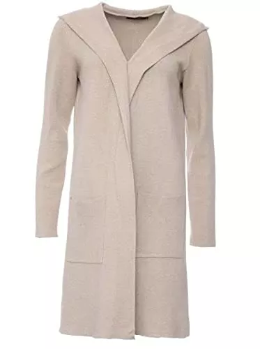 Zwillingsherz Strickjacken Zwillingsherz Strickjacke Cardigan für Damen Frauen - Hochwertiger Mantel Überwurf warm weich und kuschelig mit Kapuze - Perfekt für Frühjahr Herbst Winter - Cape Umhang mit weichem Strick