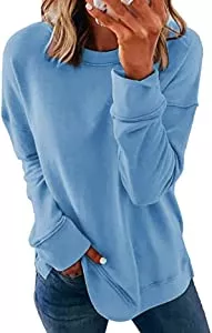 SMENG Pullover & Strickmode SMENG Frauen Tie Dye Loose Crewneck Pullover Sweatshirt Langarm Tops