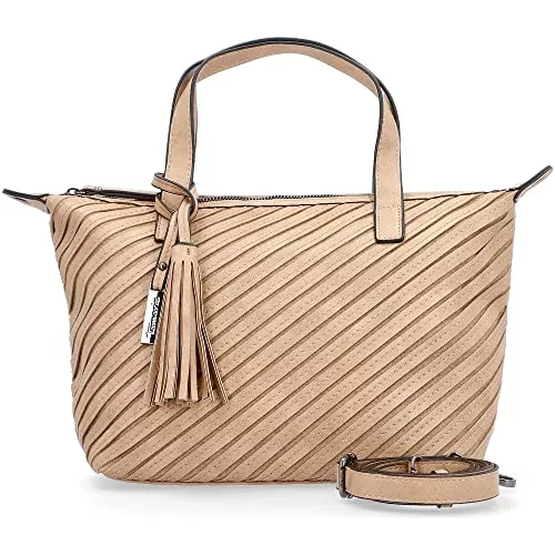 Tamaris Taschen & Rucksäcke Tamaris Damen Cityshopper Henkeltasche Lasercut Streifen Umhängeriemen Julina 32024