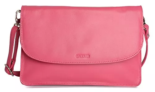SADDLER Taschen & Rucksäcke SADDLER Olivia Handtasche weiches Nappaleder 3 Fächer Clutch