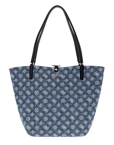 GUESS Taschen & Rucksäcke Guess Borsa donna Alby toggle tote reversibile con pochette denim/blue BS21GU59 DB745523